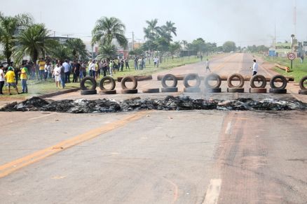 Rodovia fechada na regio Norte de Mato Grosso