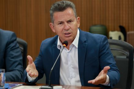 O governador Mauro Mendes, que comentou a respeito do episdio