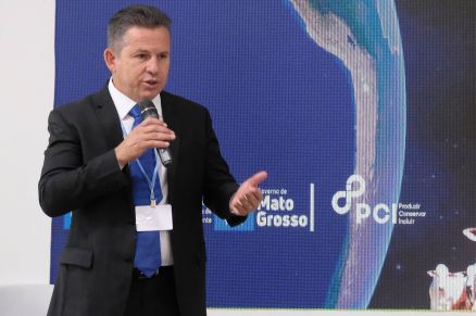 O governador do Estado, Mauro Mendes