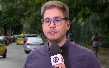 O rep�rter da TV Globo Erick Rianelli 