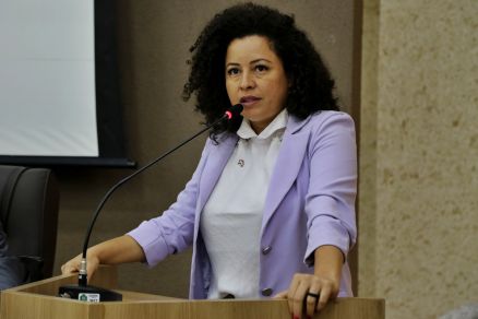 A vereadora Professora Graciele Marques, alvo de ataques de manifestantes bolsonaristas