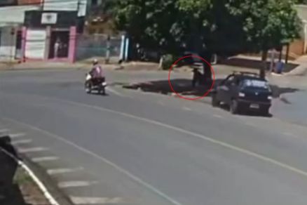 Imagem do carro em que estava o motorista