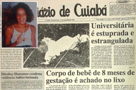 Cristiane (detalhe) foi encontrada em um terreno baldio no Porto 