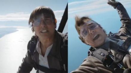 Tom Cruise quebra recorde de n�meros de saltos de paraquedas e entra para o Guinness 