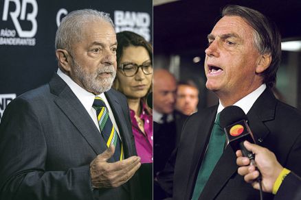 O presidente Lula e o ex-presidente Bolsonaro