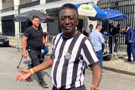 O radialista Nicanor Ribeiro, ssia do Pel