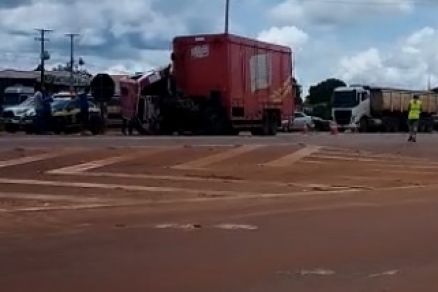 Testemunha filmou o estado do caminho aps o acidente