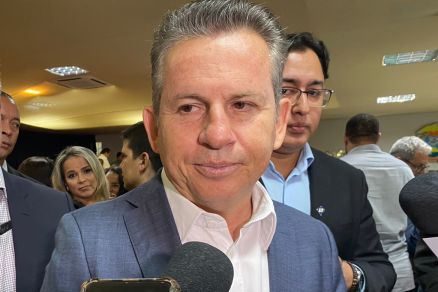 O governador Mauro Mendes, que criticou postura de servidores da Sade de Cuiab