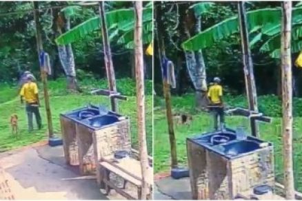 O caseiro foi filmado entrando na mata antes de sumir