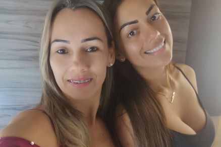 Keitiane e sua m�e, Ana Perp�tua; as duas eram muito unidas 