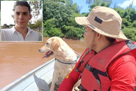 O Corpo de Bombeiros segue em busca de Hugo Bilego