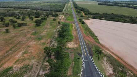 MT-100 passa por obras 