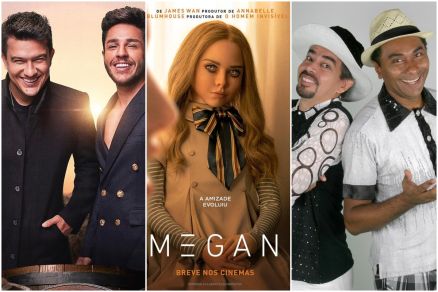 Nesse fim de semana, Cuiab contar com a dupla Hugo e Guilherme, estreia do terror Megan e com show de humor de Nico e Lau 