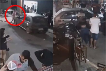 Toda o ocorrido foi filmado por cmeras de segurana