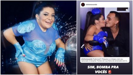 A influenciadora Pequena Lo apresentou ontem o primeiro namorado, o estudante Christopher Pontes