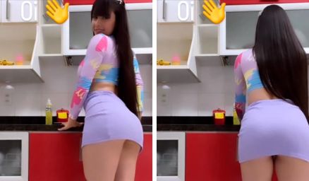 A cantora Juliana Caetano, do Bonde do Forr