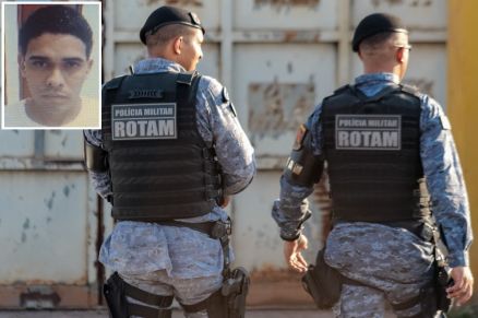 Wender Pinto Brito (no detalhe) morreu em confronto com a Rotam