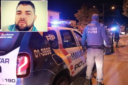 Marcos Diones Menez (detalhe) que foi assassinado com 16 tiros