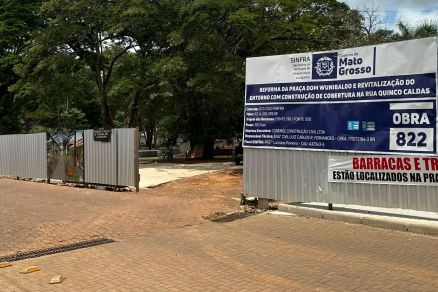 A revitaliza��o da Pra�a Dom Wunibaldo, em Chapada dos Guimar�es