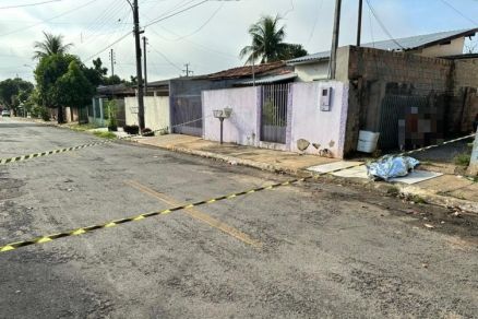 Local onde aconteceu o assassinato, no Bairro So Domingos