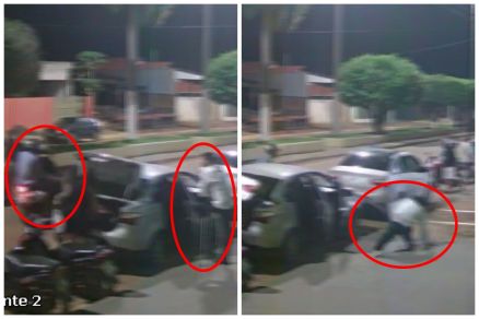 Momento em que os dois assassinos matam Fernando de Jesus Abreu