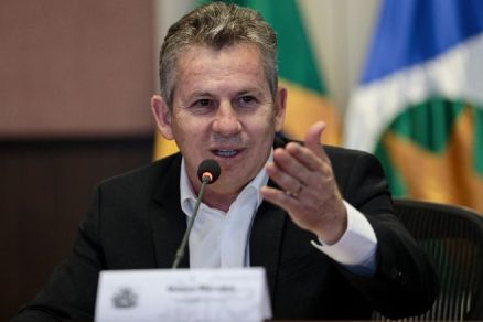 O governador Mauro Mendes, que deve ser o novo presidente regional do Unio Brasil