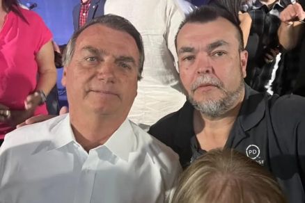 Jair Bolsonaro e Eduardo Baldacci, em Orlando, na Flrida