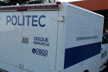 A casa onde Evenny foi encontrada morta, em Cuiab