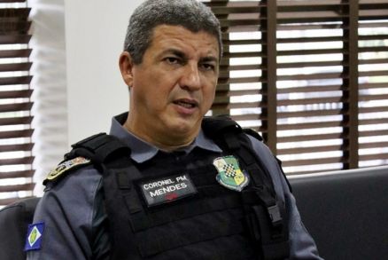 O comandante da PM, coronel Alexandre Mendes: 