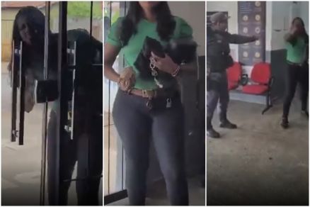 A prpria policial filmou a ao da mulher que invadiu a delegacia
