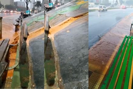 Imagens mostram rachadora em vdeo