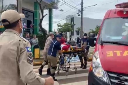 Vtima perdeu bastante sangue e foi encaminhada ao Hospital Regional