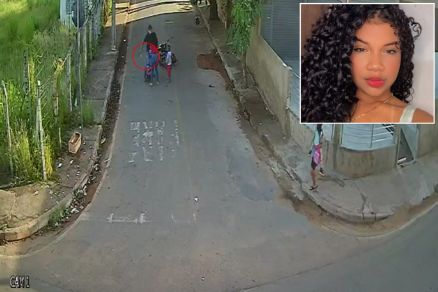 Emily Bispo da Cruz (detalhe) foi morta no meio da rua, no Pedra 90
