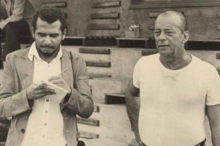 Jorge Bastos Moreno ao lado do general Joo Figueiredo, encontro que lhe rendeu um grande furo jornalstico 