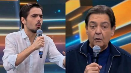 Joo Silva e Fausto Silva no Fausto na Band