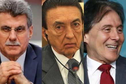 Caciques do MDB: Romero Juc, Edison Lobo e Euncio Oliveira