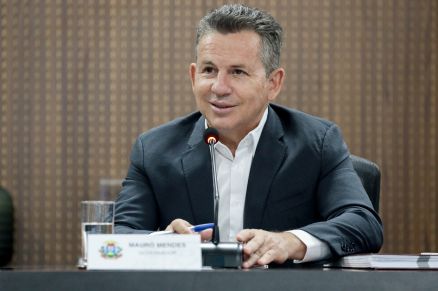 O governador Mauro Mendes: malabarismo na pol�tica