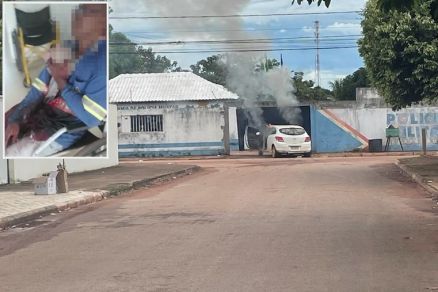 Vdeo que circula na internet mostra o homem ensaguentado