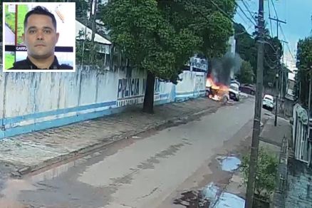 Tenente-coronel Frederico Correa Lima Lopes (detalhe) est na cidade atacada