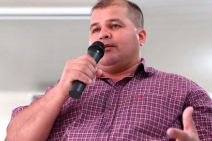 O prefeito de Porto dos Ga�chos, Vanderlei Abreu