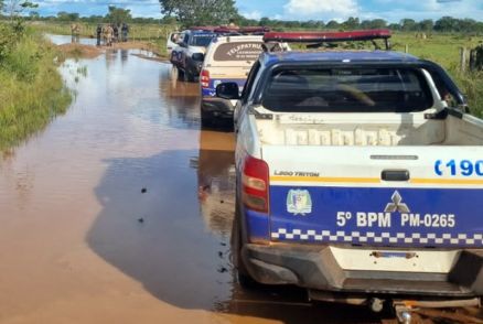 Fora-tarefa durante buscas por assaltantes no Tocantins