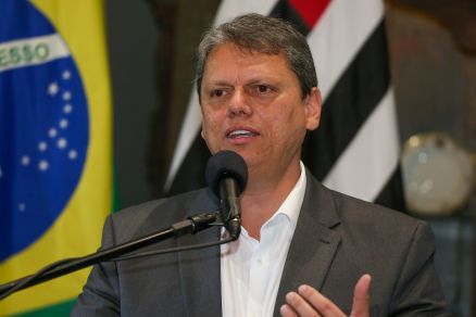 O governador e ex-ministro, Tarcsio de Freitas