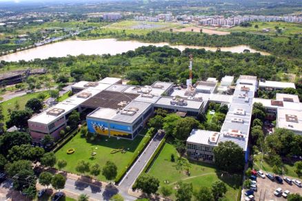 Vista area do Palcio Paiagus, no Centro Poltico e Administrativo de Cuiab