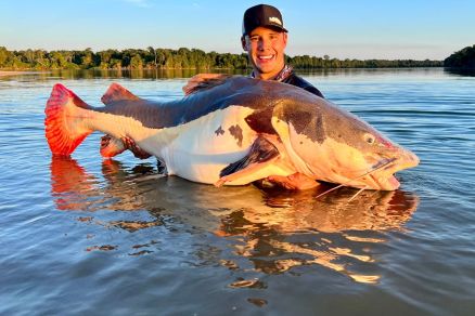 Pirarara recordista foi pescada no dia 12 de agosto de 2022, pelo empresrio Antnio Pedro Molinari