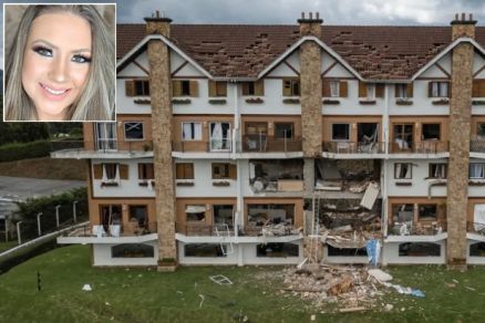 A mdica Renata Fontoura (detalhe) sofreu queimaduras na exploso