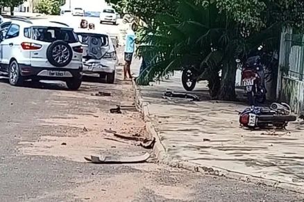 A Politec de Rondonpolis compareceu ao local para os trabalhos de investigao
