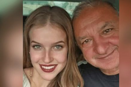 O prefeito de Araucria Hissam Hussein Dehaini e a esposa adolescente