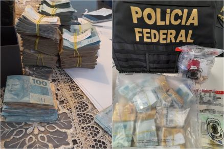 Dinheiro apreendido em Cuiab durante Operao Itamar 