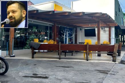 O advogado Rodrigo Pouso (detalhe), que representa a fam�lia da v�tima