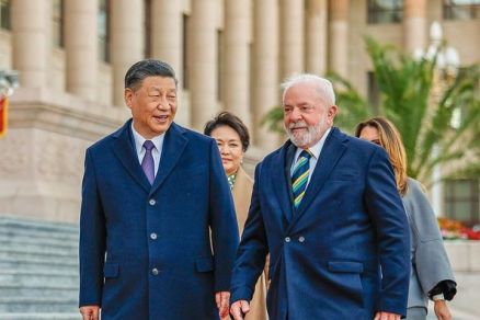 O presidente chines Xi Jinping e Lula, em visita recente